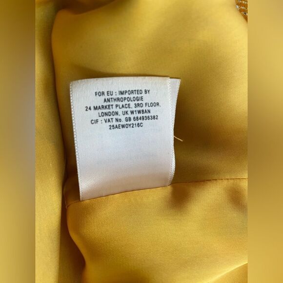 Anthropologie HD in Paris Goldspun Paisley Silk Dress Pleated size 2 Sleeveless - Picture 17 of 17